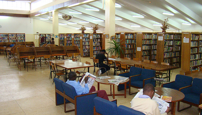 LIBRARY IMAGES-INTERIOR OF A NIGERIAN LIBRARY